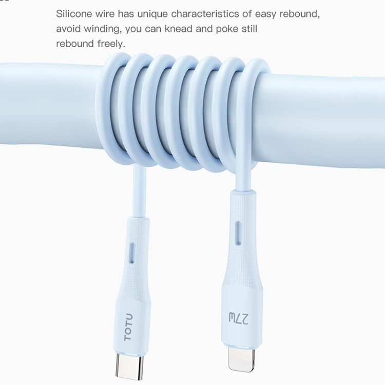 TOTU BM-007 Skin Sense Series USB to Micro-USB Silicone Data Cable, Length:2m(White) - Micro USB Cable by TOTUDESIGN | Online Shopping UK | buy2fix