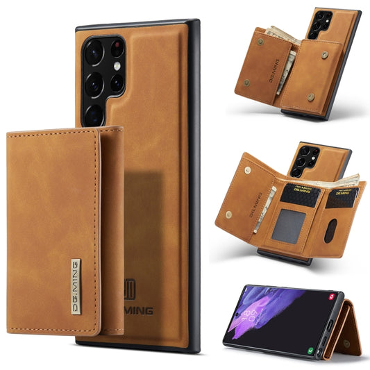 For Samsung Galaxy S23 Ultra 5G DG.MING M1 Series 3-Fold Multi Card Wallet  Phone Case(Brown) - Galaxy S23 Ultra 5G Cases by DG.MING | Online Shopping UK | buy2fix