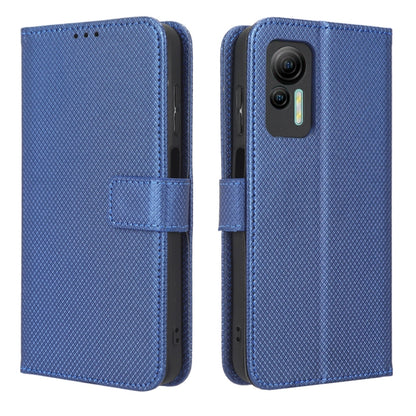 For Ulefone Note 14 Diamond Texture Leather Phone Case(Blue) - Ulefone Cases by buy2fix | Online Shopping UK | buy2fix