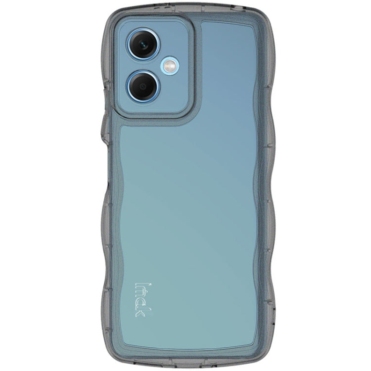 For Xiaomi Redmi Note 12 5G IMAK UX-8 Series TPU Phone Case(Transparent Black) - Xiaomi Cases by imak | Online Shopping UK | buy2fix