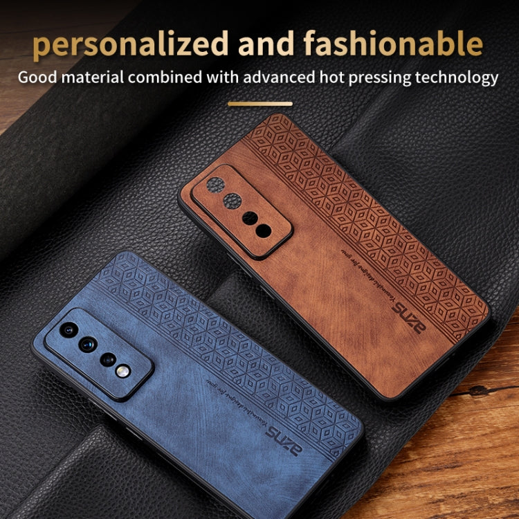 For Honor 80 GT 5G AZNS 3D Embossed Skin Feel Phone Case(Brown) - Honor Cases by AZNS | Online Shopping UK | buy2fix