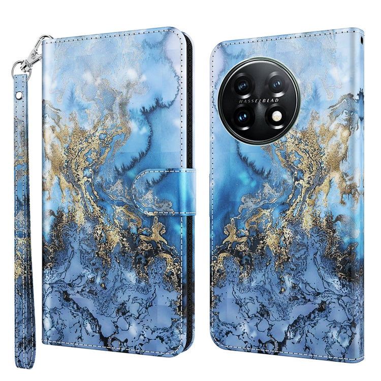 For OnePlus 11 3D Painting Pattern TPU + PU Leather Phone Case(Milky Way) - OnePlus Cases by buy2fix | Online Shopping UK | buy2fix