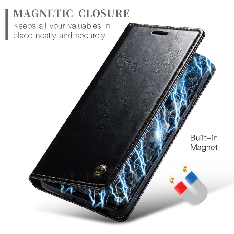 For Xiaomi Redmi Note 12 Pro 5G / Poco X5 Pro CaseMe 003 Crazy Horse Texture Leather Phone Case(Black) - Xiaomi Cases by CaseMe | Online Shopping UK | buy2fix