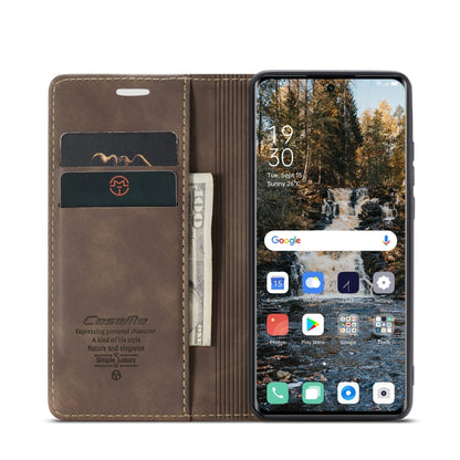 For OPPO Reno8 T 5G CaseMe 013 Multifunctional Horizontal Flip Leather Phone Case(Coffee) - OPPO Cases by CaseMe | Online Shopping UK | buy2fix