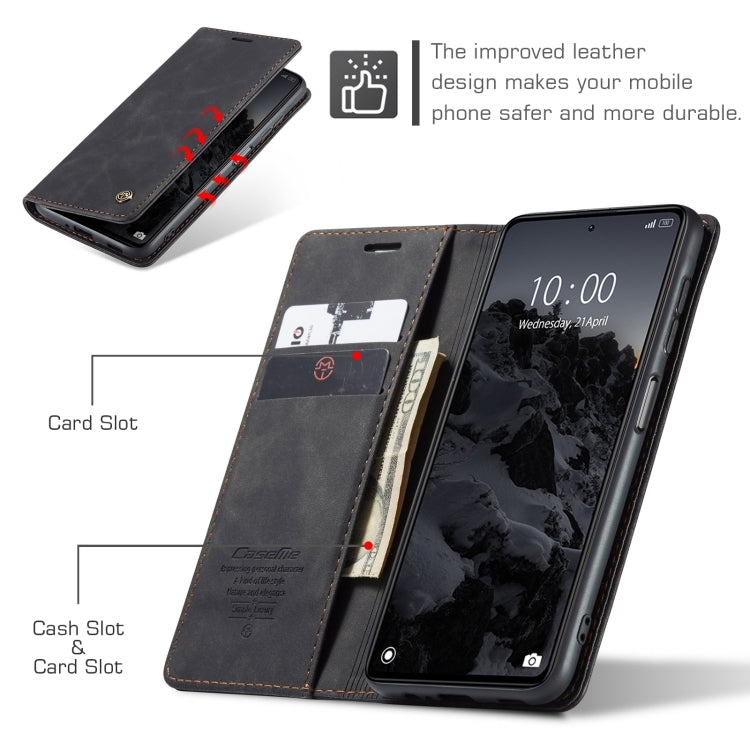 For OPPO Reno8 T 5G CaseMe 013 Multifunctional Horizontal Flip Leather Phone Case(Black) - OPPO Cases by CaseMe | Online Shopping UK | buy2fix