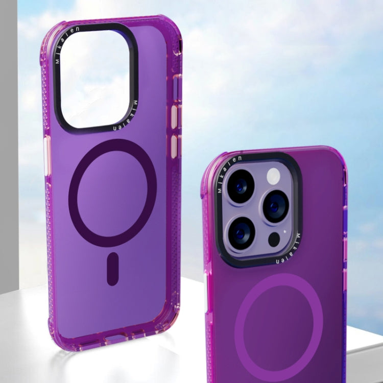 For iPhone 14 Pro Max Acrylic + TPU MagSafe Protective Phone Case(Purple) - iPhone 14 Pro Max Cases by buy2fix | Online Shopping UK | buy2fix