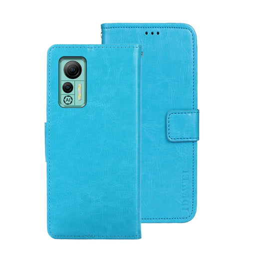 For Ulefone Note 14 idewei Crazy Horse Texture Leather Phone Case with Holder(Sky Blue) - Ulefone Cases by idewei | Online Shopping UK | buy2fix