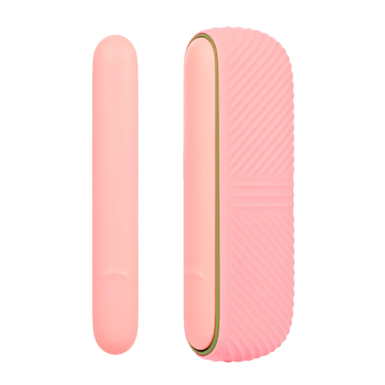 For IQOS ILUMA Silicone Electronic Cigarette Case Charging Compartment With Side Cover(Pink) - E Cigarette Accessories by buy2fix | Online Shopping UK | buy2fix