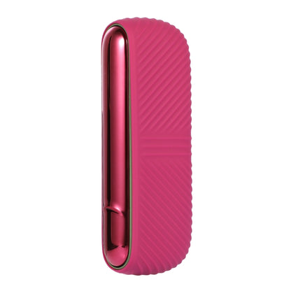 For IQOS ILUMA Silicone Electronic Cigarette Case Charging Compartment With Side Cover(Rose Red) - E Cigarette Accessories by buy2fix | Online Shopping UK | buy2fix