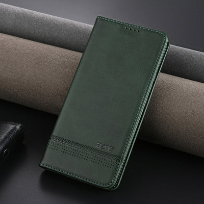 For Honor 200 AZNS Magnetic Calf Texture Flip Leather Phone Case(Dark Green) - Honor Cases by AZNS | Online Shopping UK | buy2fix