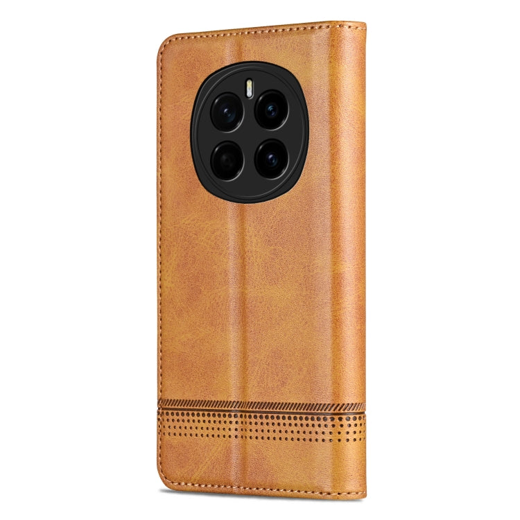 For Honor Magic7 AZNS Magnetic Calf Texture Flip Leather Phone Case(Light Brown) - Honor Cases by AZNS | Online Shopping UK | buy2fix