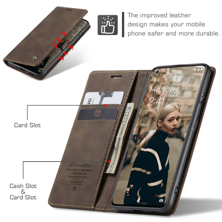 For OnePlus 11 CaseMe 013 Multifunctional Horizontal Flip Leather Phone Case(Coffee) - OnePlus Cases by CaseMe | Online Shopping UK | buy2fix