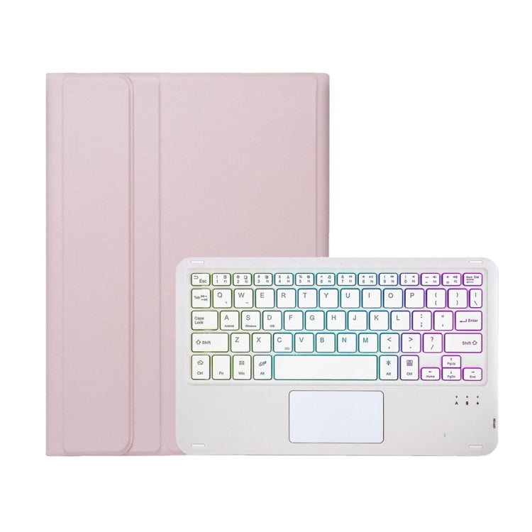 For Xiaomi Pad 6 / Pad 6 Pro A0N7-AS Lambskin Texture Ultra-thin Backlight Bluetooth Keyboard Leather Case with Touchpad(Pink) - Others Keyboard by buy2fix | Online Shopping UK | buy2fix