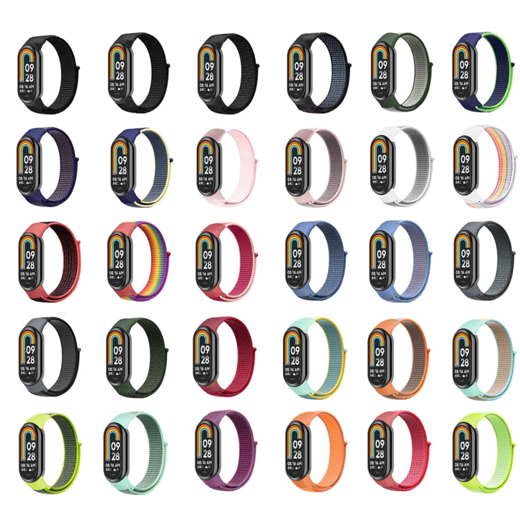 For Xiaomi Mi Band 8 Loop Nylon Watch Band(Orange) - Watch Bands by buy2fix | Online Shopping UK | buy2fix