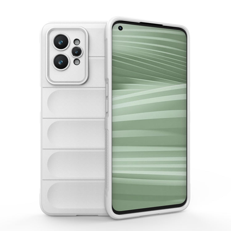 For Realme GT2 Pro Magic Shield TPU + Flannel Phone Case(White) - Realme Cases by buy2fix | Online Shopping UK | buy2fix