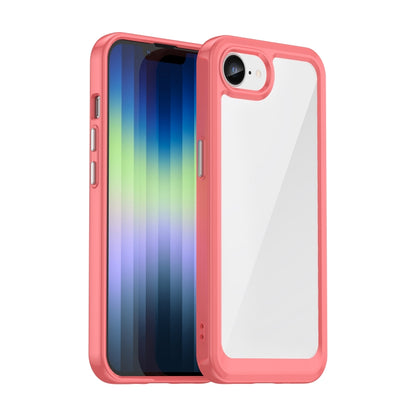 For iPhone SE 2024 Colorful Series Acrylic + TPU Phone Case(Red) - More iPhone Cases by buy2fix | Online Shopping UK | buy2fix