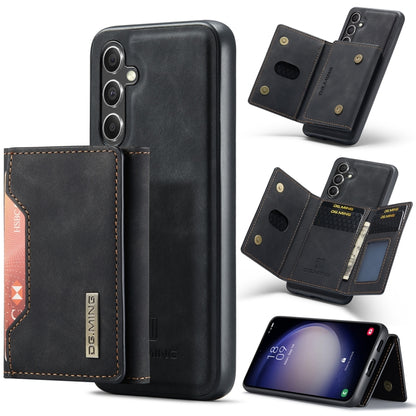 For Samsung Galaxy S23 FE 5G DG.MING M2 Series 3-Fold Multi Card Bag + Magnetic Phone Case(Black) - Galaxy S23 FE 5G Cases by DG.MING | Online Shopping UK | buy2fix