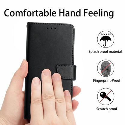 For Xiaomi Redmi Note 13 Pro 4G Global Genuine Leather Fingerprint-proof Flip Phone Case(Black) - Note 13 Pro Cases by buy2fix | Online Shopping UK | buy2fix