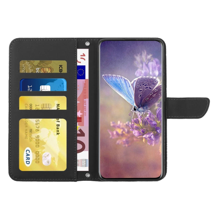 For Xiaomi Redmi Note 13 Pro 4G Global Skin Feel Butterfly Embossed Flip Leather Phone Case(Black) - Note 13 Pro Cases by buy2fix | Online Shopping UK | buy2fix