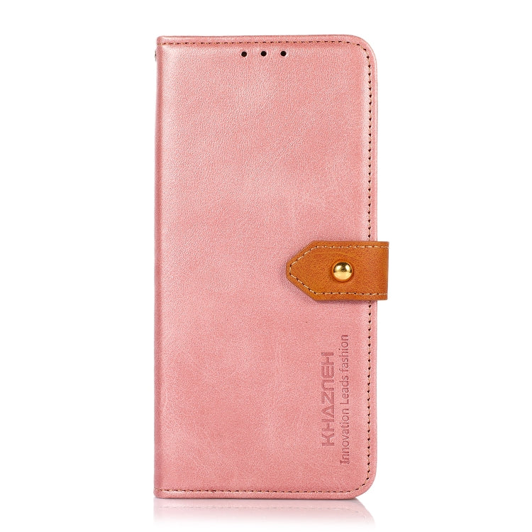 For Xiaomi Redmi K70 5G / K70 Pro 5G KHAZNEH Cowhide Texture Flip Leather Phone Case(Rose Gold) - Xiaomi Cases by buy2fix | Online Shopping UK | buy2fix