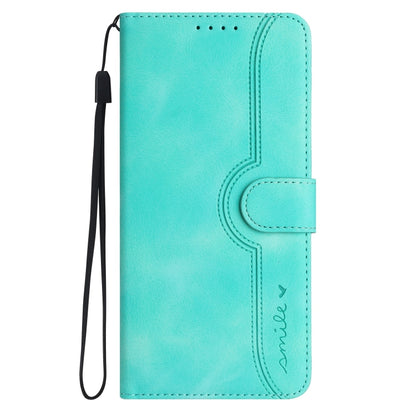 For Xiaomi Redmi K70 Heart Pattern Skin Feel Leather Phone Case(Light Blue) - K70 Cases by buy2fix | Online Shopping UK | buy2fix