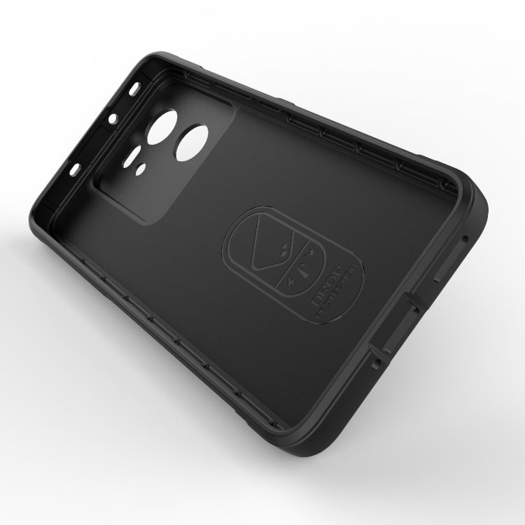 For Xiaomi Redmi K60 Ultra Magic Shield TPU + Flannel Phone Case(Dark Grey) - Redmi K60 Ultra Cases by buy2fix | Online Shopping UK | buy2fix