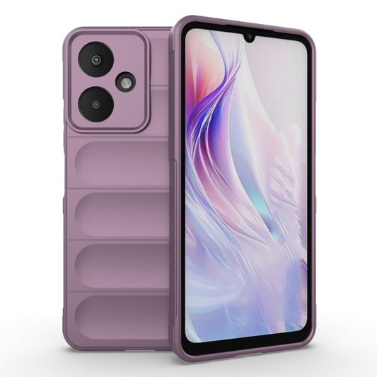 For Xiaomi Redmi 13C 5G Magic Shield TPU + Flannel Phone Case(Purple) - 13C Cases by buy2fix | Online Shopping UK | buy2fix