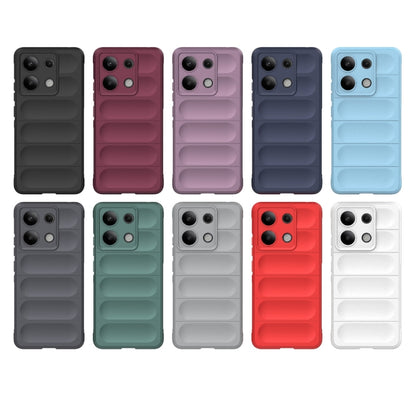 For Xiaomi Redmi Note 13 4G Global Magic Shield TPU + Flannel Phone Case(Light Blue) - Note 13 Cases by buy2fix | Online Shopping UK | buy2fix