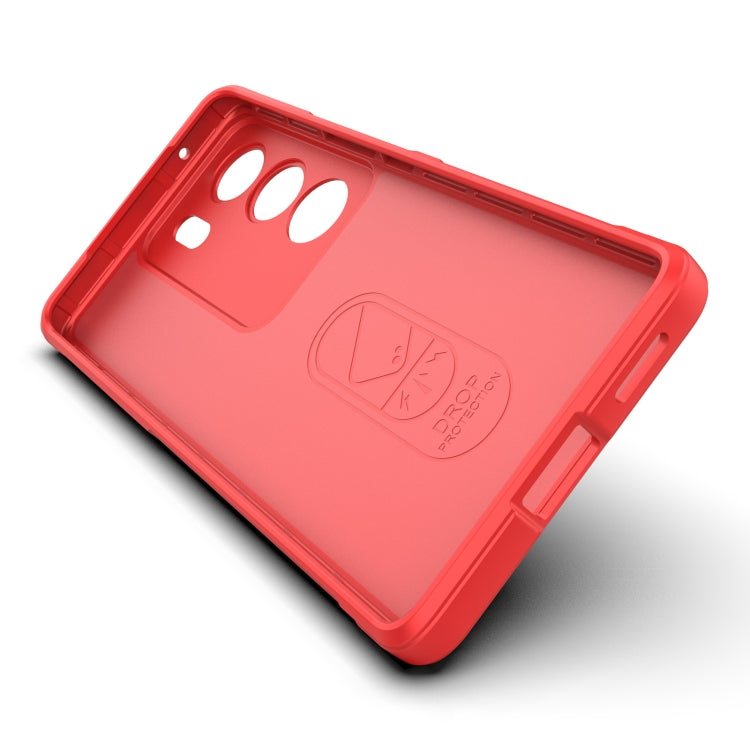 For vivo S17 Pro Magic Shield TPU + Flannel Phone Case(Dark Green) - vivo Cases by buy2fix | Online Shopping UK | buy2fix