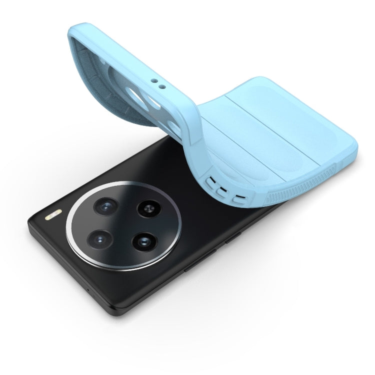 For vivo X100 5G Magic Shield TPU + Flannel Phone Case(Dark Green) - X100 Cases by buy2fix | Online Shopping UK | buy2fix