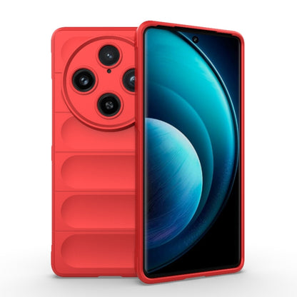 For vivo X100 Pro 5G Magic Shield TPU + Flannel Phone Case(Red) - X100 Pro Cases by buy2fix | Online Shopping UK | buy2fix