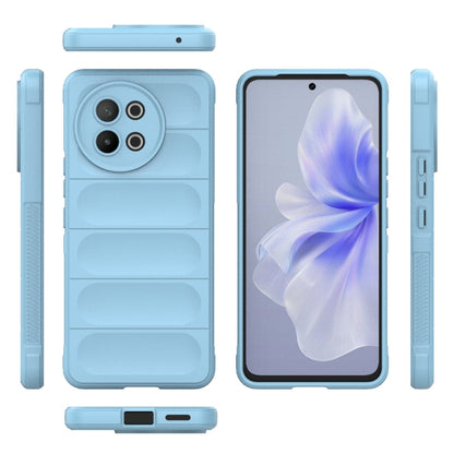 For vivo S18E 5G Magic Shield TPU + Flannel Phone Case(Light Blue) - vivo Cases by buy2fix | Online Shopping UK | buy2fix