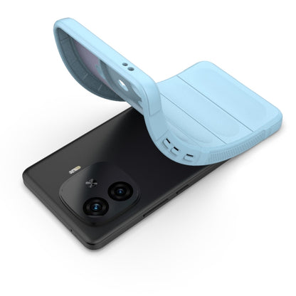 For vivo iQOO Z9 Turbo 5G Magic Shield TPU + Flannel Phone Case(Dark Blue) - vivo Cases by buy2fix | Online Shopping UK | buy2fix