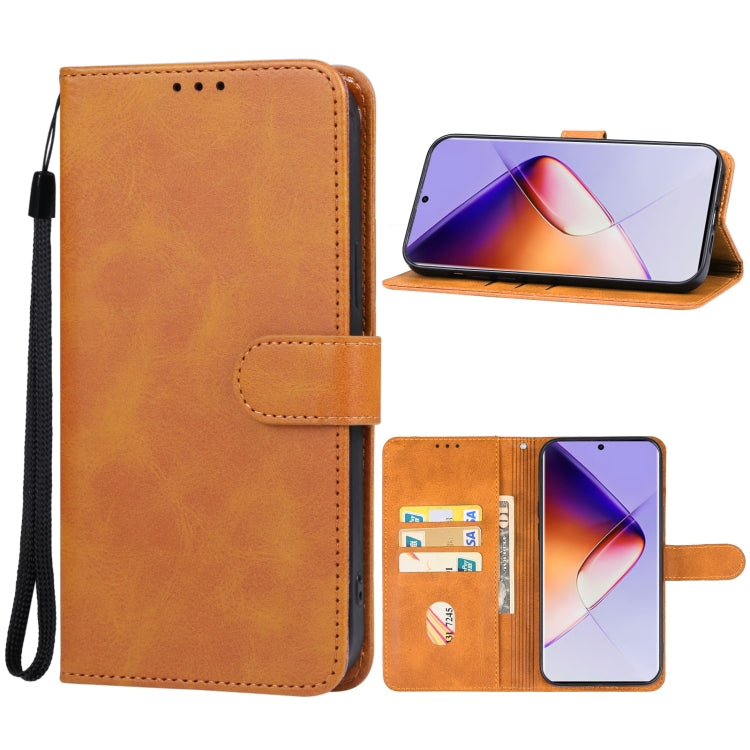 For Infinix Note 40 Pro+ 5G Leather Phone Case(Brown) - Infinix Cases by buy2fix | Online Shopping UK | buy2fix