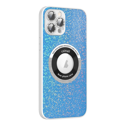 For iPhone 11 Colorful Glitter Magnetic Magsafe TPU + PC Phone Case(Blue) - iPhone 11 Cases by buy2fix | Online Shopping UK | buy2fix