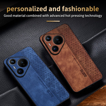 For Huawei Pura 70 AZNS 3D Embossed Skin Feel Phone Case(Brown) - Huawei Cases by AZNS | Online Shopping UK | buy2fix