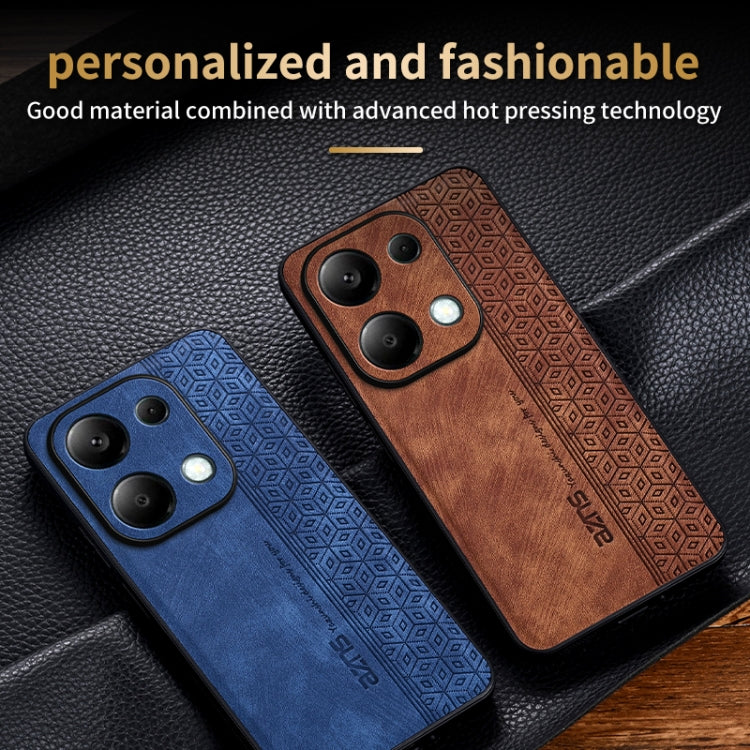 For Xiaomi Redmi Note 13 Pro 4G AZNS 3D Embossed Skin Feel Phone Case(Brown) - Note 13 Pro Cases by AZNS | Online Shopping UK | buy2fix