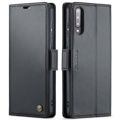 For Samsung Galaxy A30s / A50s / A50 CaseMe 023 Butterfly Buckle Litchi Texture RFID Anti-theft Leather Phone Case(Black) - Galaxy Phone Cases by CaseMe | Online Shopping UK | buy2fix