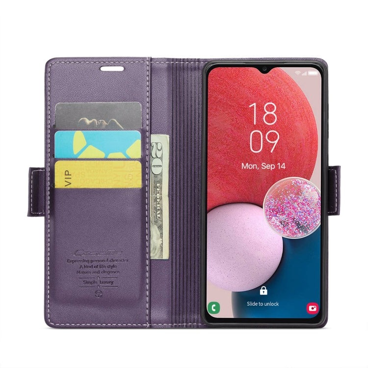 For Samsung Galaxy A13 4G/5G/A04s/A04/M13 5G CaseMe 023 Butterfly Buckle Litchi Texture RFID Anti-theft Leather Phone Case(Pearly Purple) - Galaxy Phone Cases by CaseMe | Online Shopping UK | buy2fix