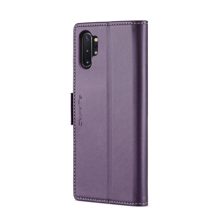 For Samsung Galaxy Note10+ CaseMe 023 Butterfly Buckle Litchi Texture RFID Anti-theft Leather Phone Case(Pearly Purple) - Galaxy Phone Cases by CaseMe | Online Shopping UK | buy2fix