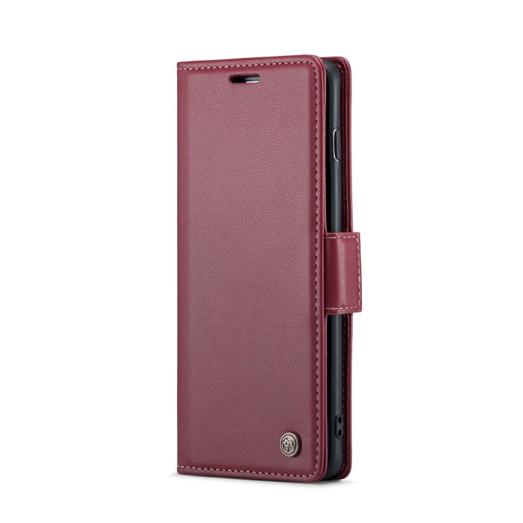 For Samsung Galaxy S10+ CaseMe 023 Butterfly Buckle Litchi Texture RFID Anti-theft Leather Phone Case(Wine Red) - Galaxy Phone Cases by CaseMe | Online Shopping UK | buy2fix