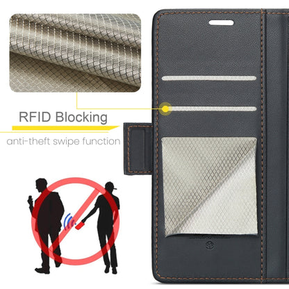 For Xiaomi Redmi Note 13 Pro 5G CaseMe 023 Butterfly Buckle Litchi Texture RFID Anti-theft Leather Phone Case(Black) - Xiaomi Cases by CaseMe | Online Shopping UK | buy2fix