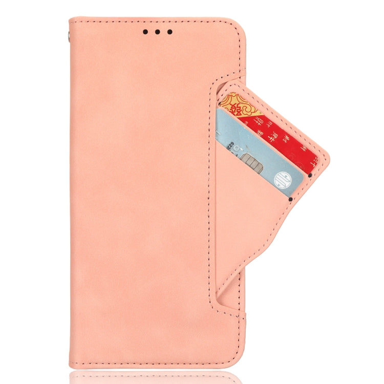 For Motorola Edge 40 Skin Feel Calf Texture Card Slots Leather Phone Case(Pink) - Motorola Cases by buy2fix | Online Shopping UK | buy2fix