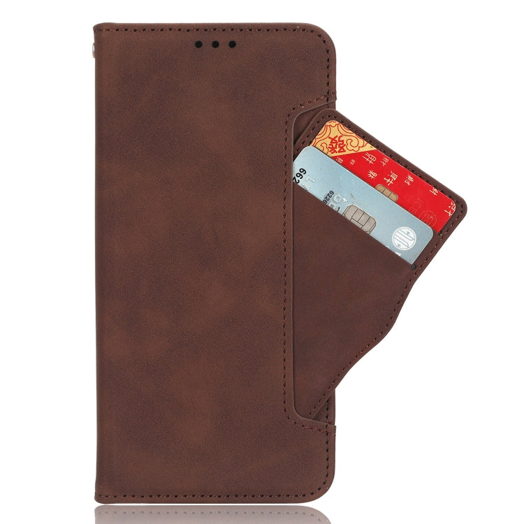 For Motorola Moto G Stylus 4G 2023 Skin Feel Calf Texture Card Slots Leather Phone Case(Brown) - Motorola Cases by buy2fix | Online Shopping UK | buy2fix