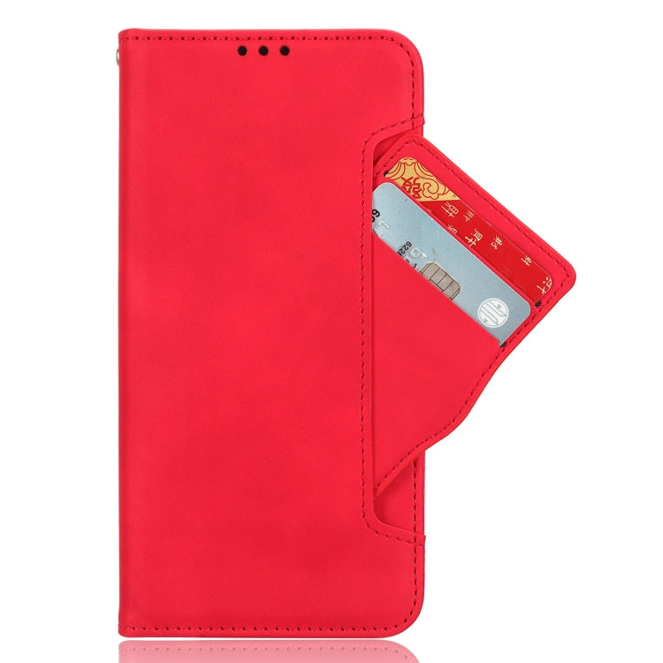 For Sony Xperia 10 VI 2024 Skin Feel Calf Texture Card Slots Leather Phone Case(Red) - Sony Cases by buy2fix | Online Shopping UK | buy2fix