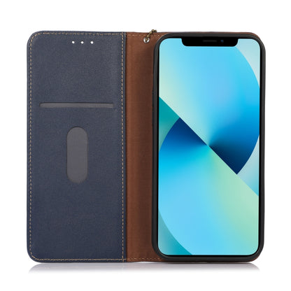 For Xiaomi 14 KHAZNEH Nappa Top Layer Cowhide Leather Phone Case(Blue) - 14 Cases by buy2fix | Online Shopping UK | buy2fix