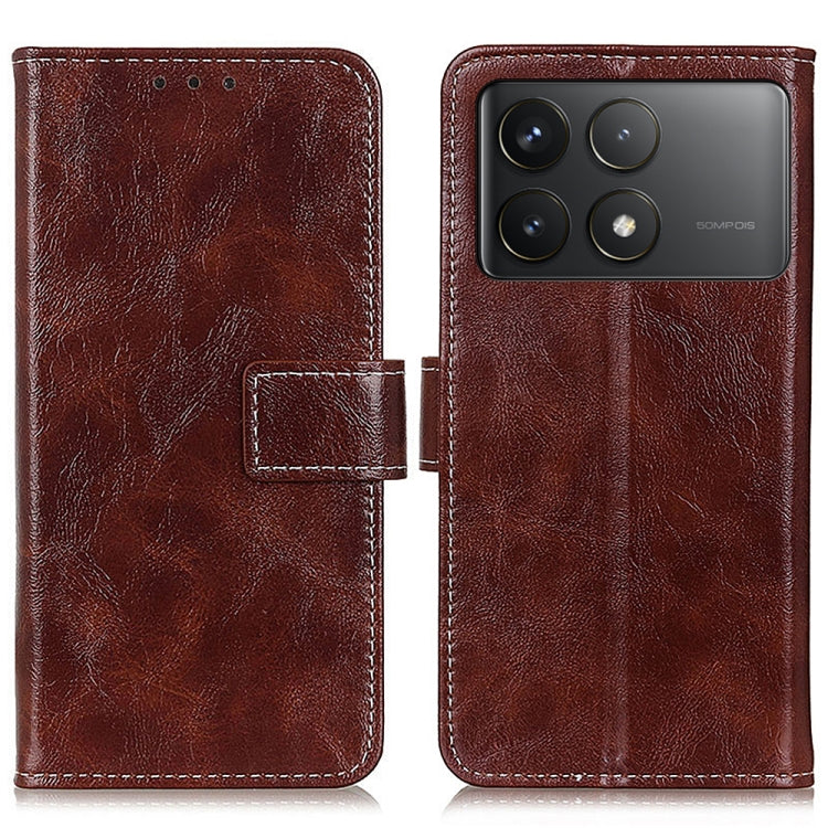 For Xiaomi Redmi K70 5G / K70 Pro 5G Retro Crazy Horse Texture Leather Phone Case(Brown) - K70 Cases by buy2fix | Online Shopping UK | buy2fix