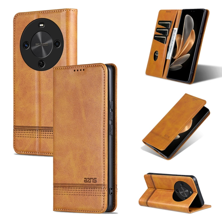 For Huawei Maimang 30 AZNS Magnetic Calf Texture Flip Leather Phone Case(Light Brown) - Huawei Cases by AZNS | Online Shopping UK | buy2fix