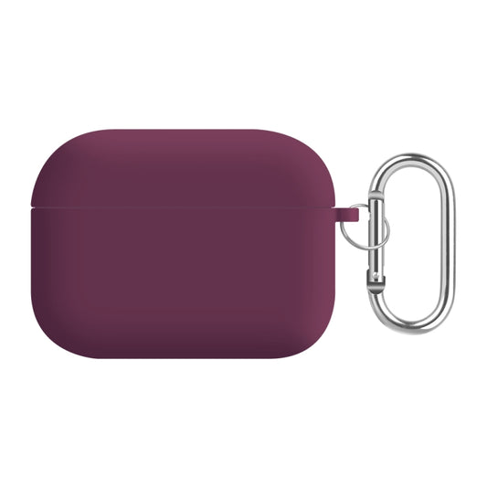 For AirPods Pro PC Lining Silicone Bluetooth Earphone Protective Case(Rose Purple Red) - For AirPods Pro by buy2fix | Online Shopping UK | buy2fix