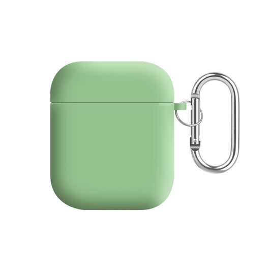 For AirPods 2 / 1 PC Lining Silicone Bluetooth Earphone Protective Case(Mint Green) - For AirPods 1/2 by buy2fix | Online Shopping UK | buy2fix